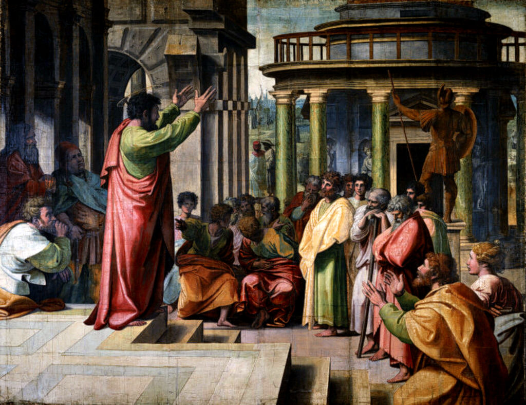 v&a raphael, st paul preaching in athens (1515)